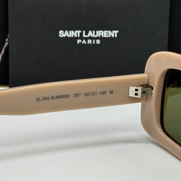 NEW SL534 SUNRISE 007 SAINT LAURENT NUDE GREEN SL 534 SAINT LAURENT SUNGLASSES - Picture 8 of 10
